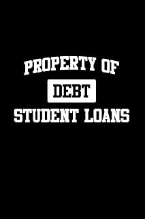 Property of Student Loans: Blank Lined Journal