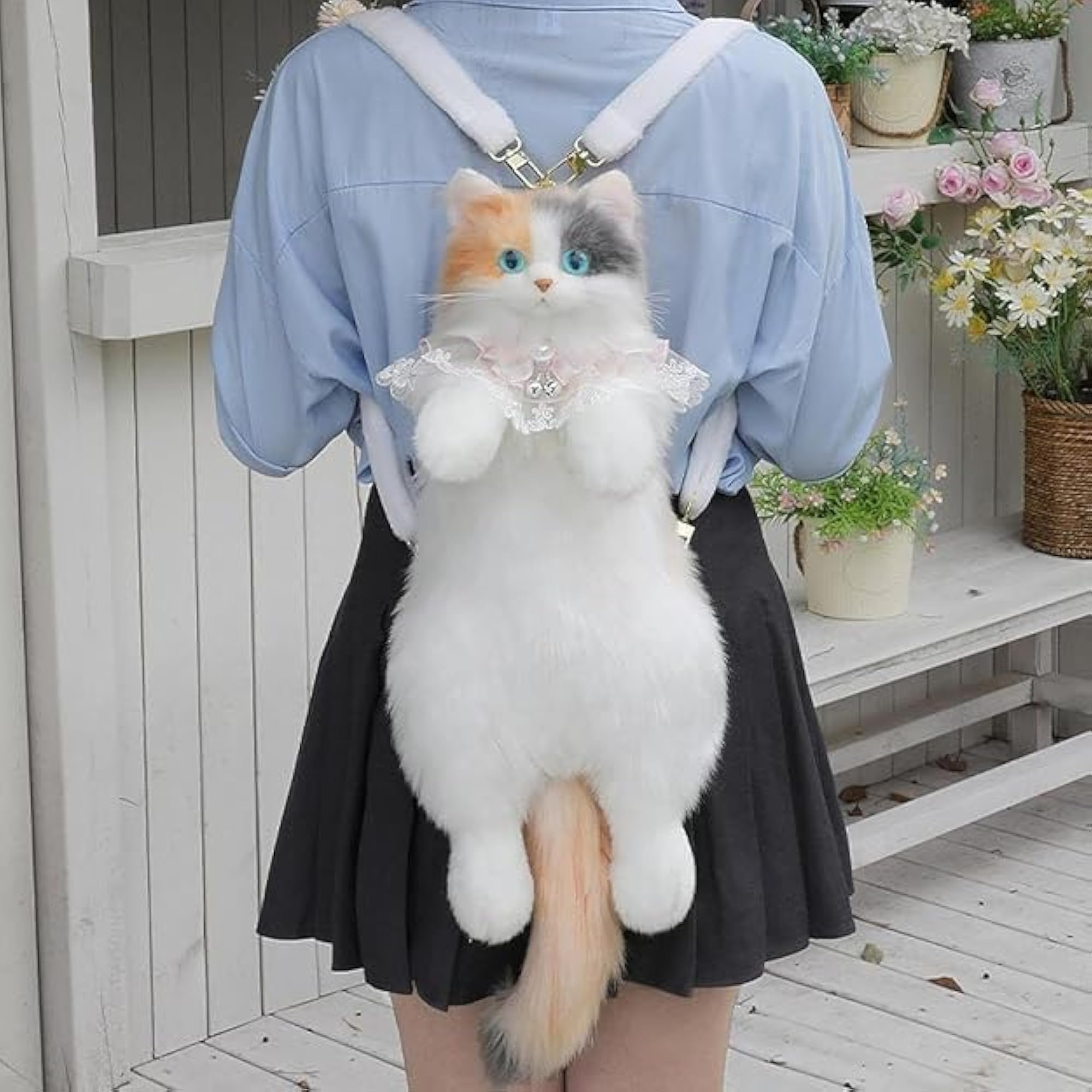 3D Ragdoll Cat Shape Backpack for Girls, Cute Design