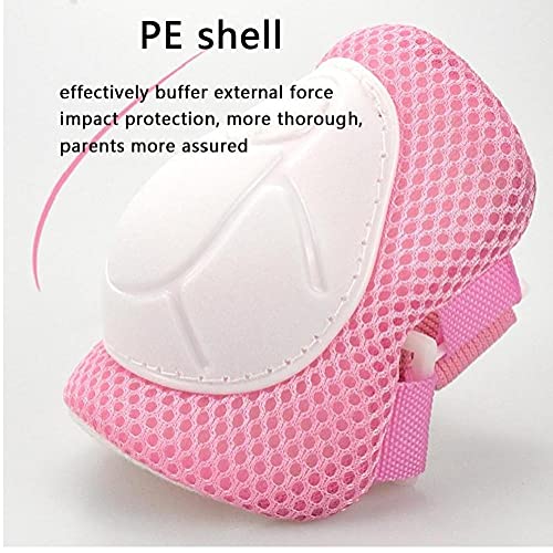Kit de protección infantil con casco ajustable rodilleras y coderas para patinaje y bicicleta 4