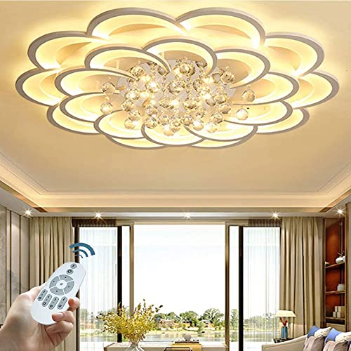 Lustre plafonnier LED cristal pour plafond de chambre à coucher cocon