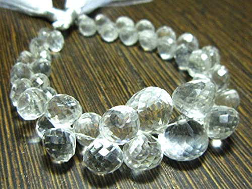Cristal briolette oignon AAA faceté pour éviter les perles ternes dans vos bijoux
