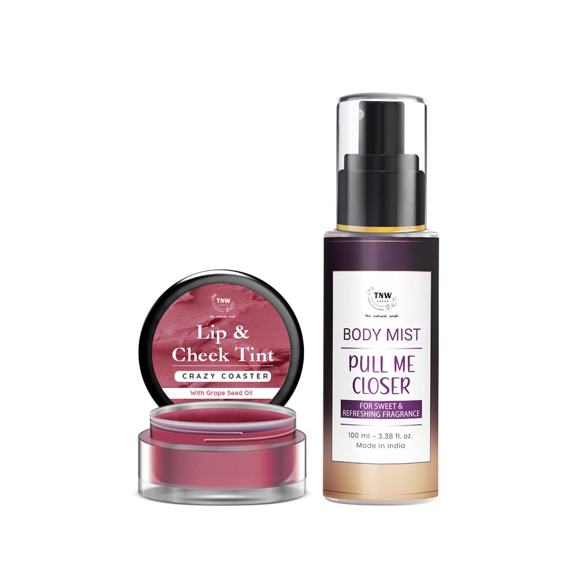 TNW-The Natural Wash Combo with Pull Me Closer Body Mist and Crazy Coaster Lip & Cheek Tint | For Long-Lasting Fragrance & Natural Glow | Suitable for All Skin Types-image-29