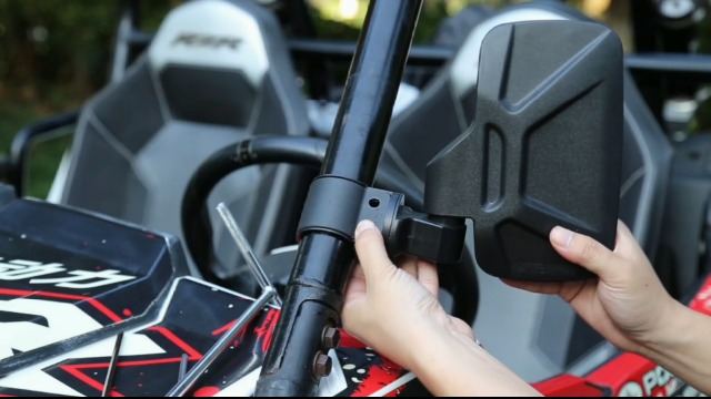 Snapklik.co : UTV Side Irrors For 1.75-2Inch Roll Bar, Easy-Adjustable 2023 New UTV Side View - View #3