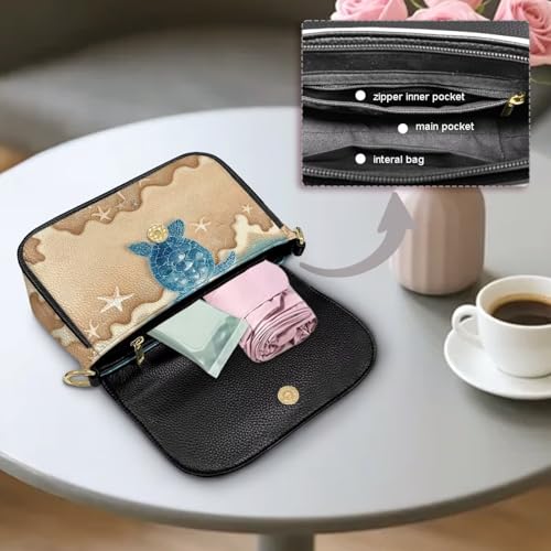 Small Crossbody Purse for Women Trendy, Cell Phone Leather Handbag, Women's Shoulder Handbag with Magnetic Buckle4