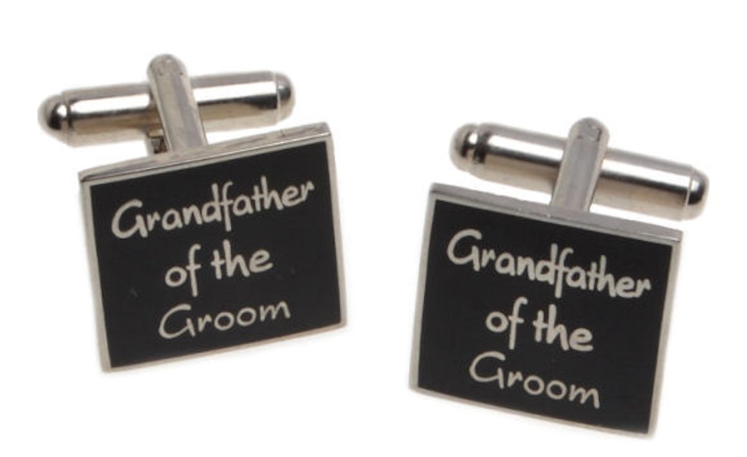 WB SOCKS Grandfather of the Groom Wedding Cufflinks