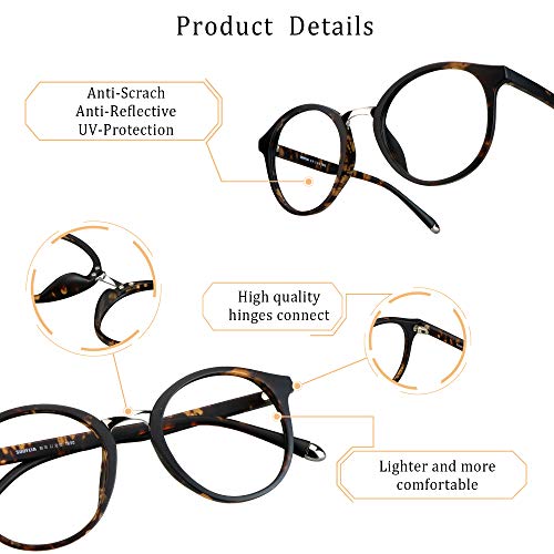 Image of LifeArt Blue Light Blocking Glasses, Anti Eyestrain, Computer Reading Glasses, S178 c69, +1.50 Magnification