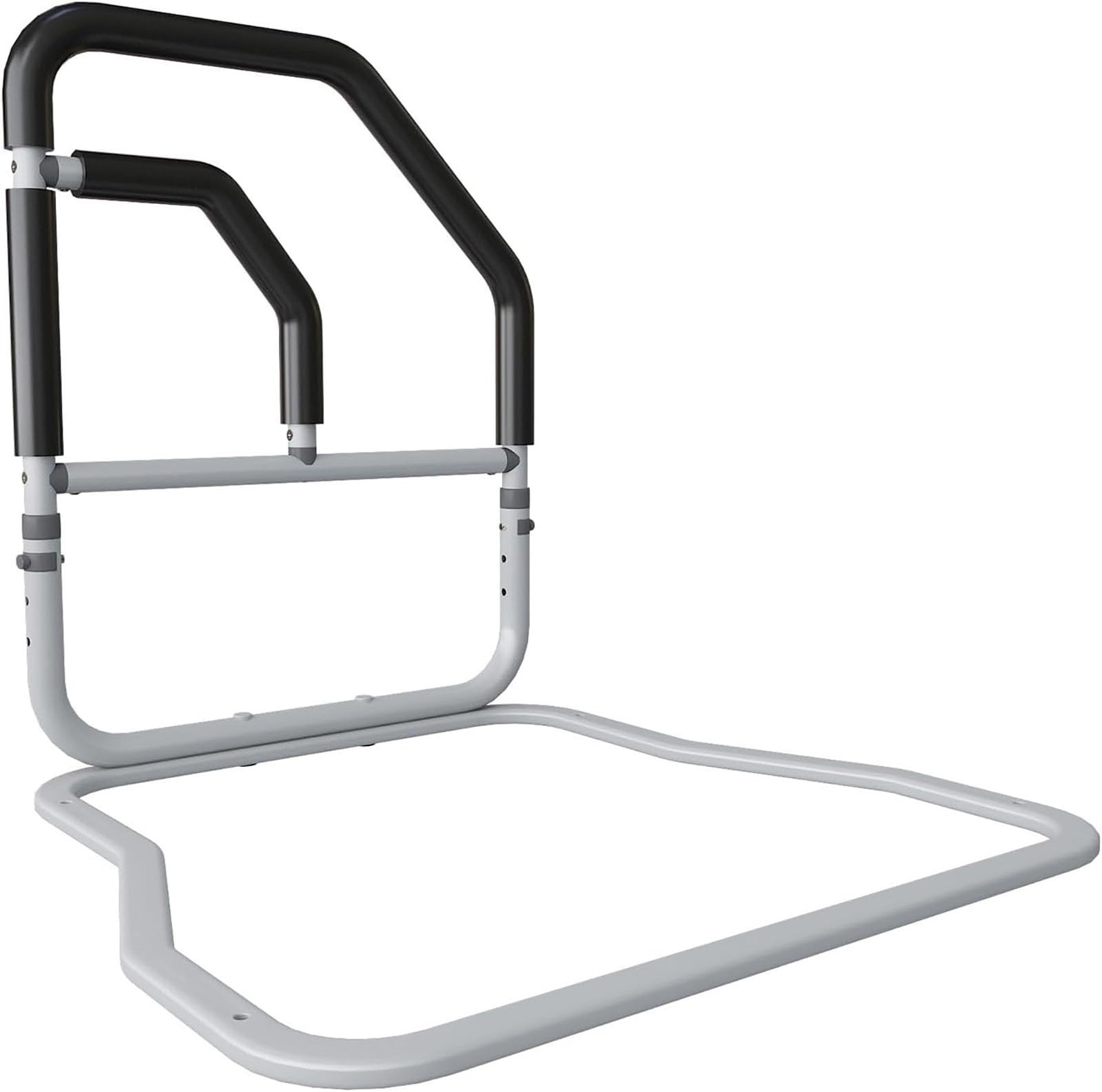 Barrière de lit pour personnes âgées et aide à la station debout avec double barre d'appui