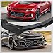 Femibon 5Pcs Front Bumper Lip Splitter Spoiler Compatible with 2016-2024 Chevy Camaro SS/ 2019-2024 LT LS RS, Air Chin Body Kit Accessories (Gloss Black)