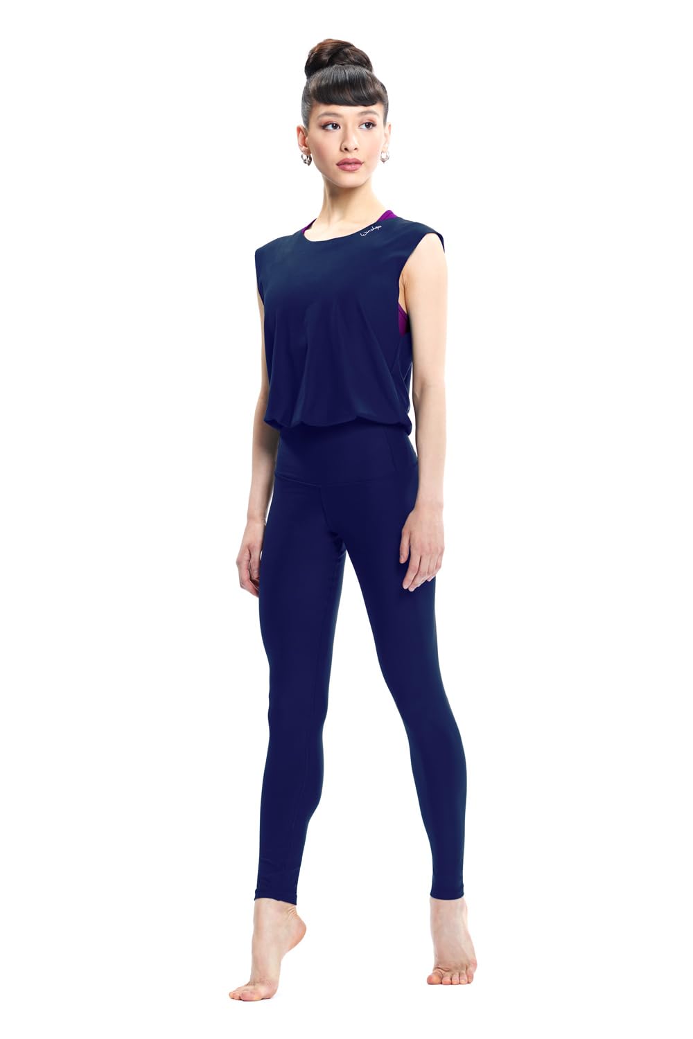 Winshape Damski Functional Comfort kombinezon JS102LSC, JS102LSC-DARK-BLUE-M
