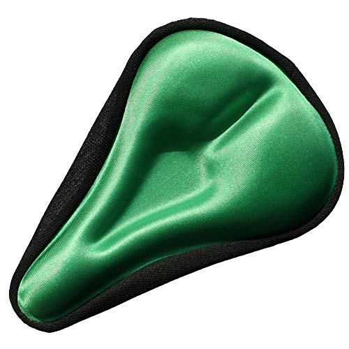 GETIT72 Funda de Asiento de Bicicleta, Resistente al Agua, Cubierta de Gel para sillín de Bicicleta, cómodo Acolchado para Bicicletas de montaña y Bicicletas de Carretera, Verde