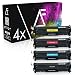 Produktbild Alphafax 4 Toner kompatibel mit HP Laserjet Pro 300 400 Color M351 M451 M475 MFP M375 DN NW DW - CE410X CE411A CE412A CE413A 305A - Schwarz 4.000 Seiten Color je 2.600 Seiten