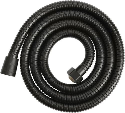 Cabezal de Ducha de Alta presión de Panel Grande de 150 mm, Accesorio de baño de Mano con 3 configuraciones de rociado Ajustables, boquillas ABS (Manguera Negra