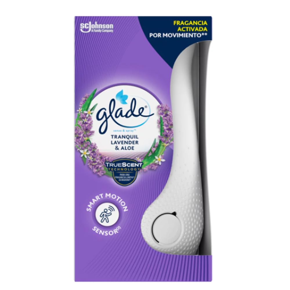 Elektrischer Lufterfrischer + Nachfüller mit Lavendel- und Aloe-Duft 18 ml. B5SD. 6er-Pack.