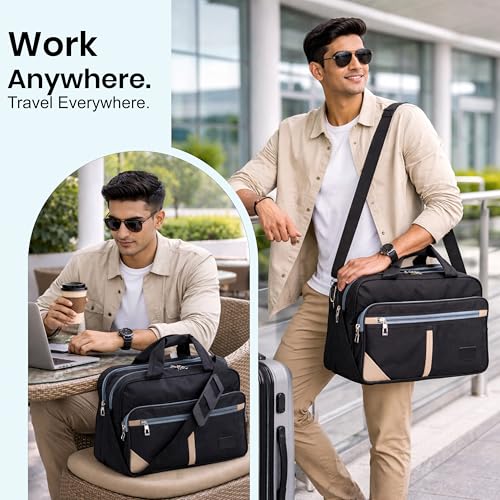 Image of DAHSHA Stylish Nylon Small Sling Cross Body Travel Bag for Business Office Messenger One Side Shoulder Carry Handbag Bag For Men & Women (35 x 18 x 25 Cm)