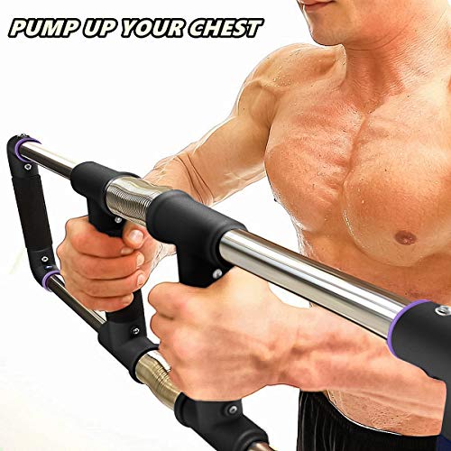 GOFITNESS Push Down Machine - Portable Gym Equipment for Exercise at Home, Office or Travel - Upper Body Workout: Build Muscle, Strength Exercises