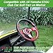 10L0L Golf Cart Steering Wheel, Universal Design Fit for Yamaha, EZGO RXV & TXT, Club Car DS, Club Car Precedent Tempo, Most Golf Cart(Red)