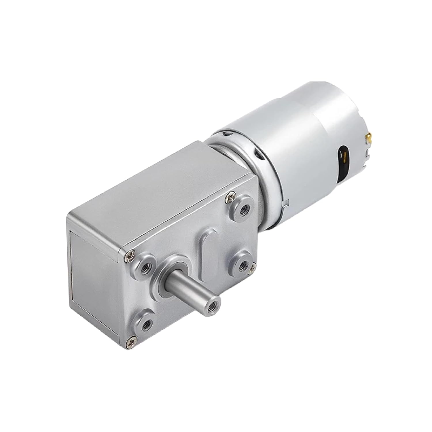 JGY385 Micro DC Worm Gear Motor Self-Locking Gear Speed regulating Small Motor 12V 106 RPM D8-18MM