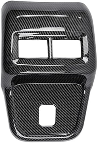 Miniatura 8 de ERIDANUS Ajuste para Chevrolet Equinox 2018-2023 Marco de ventilación de salida de aire trasero Anti-Kick Panel Cover Trim (Plata) ABS 1 unidad