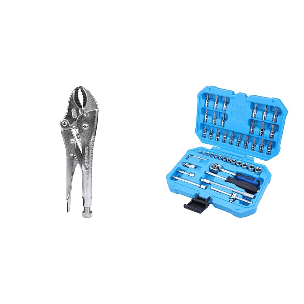 Taparia 1641-10 / 1641N-10 inch 250 mm Curved Jaw Locking Pliers mole Wrench Vise vice Grip, Silver (B0982NN3SF) Amazon Price History, Amazon Price Tracker