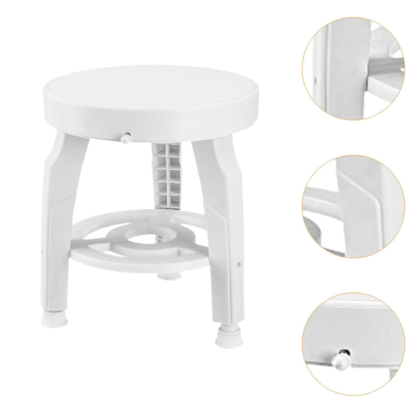 Taburete de Ducha Giratorio, Asiento de Baño para Embarazadas, para de Noche O Dormitorio.