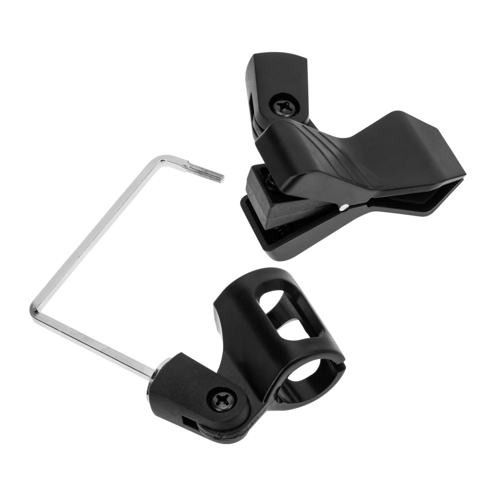 BESPORTBLE Microphone Mount Clamp for Sax Plastic Mic Holder Easy Install Mic Clip Holder