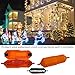 CordSafe Outdoor Extension Cord Safety Cover – Weather resistant, Durable Plug Protector, Indoor & Outdoor Use – Electrical Cord Connection for Holiday and Patio String Lights, Power Tools, Orange 2PK