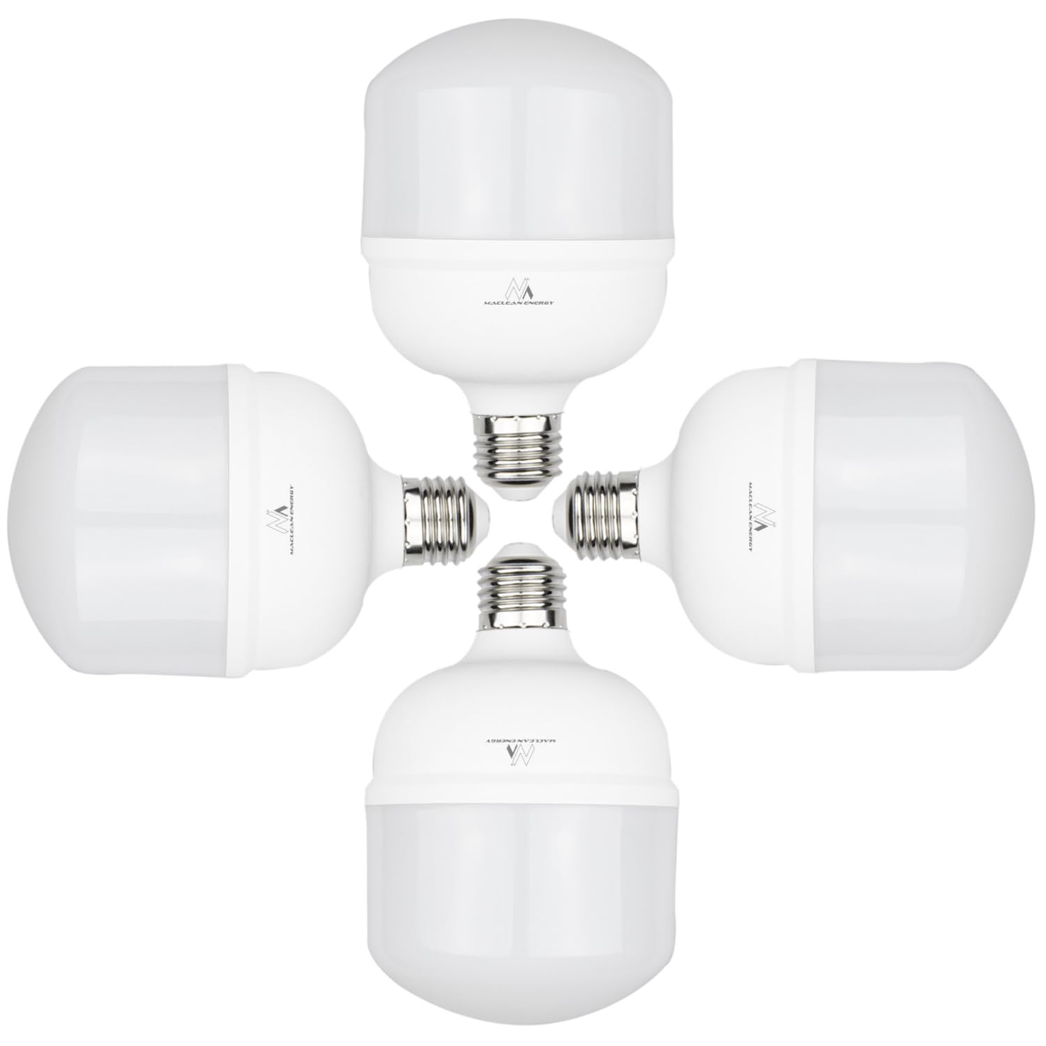 Maclean MCE Pack de 4 Bombillas LED E27 Bombillas LED Ángulo de Luz de 200 grados Alto Rendimiento Ultrabrillante (4x 48W, Blanco Neutro)