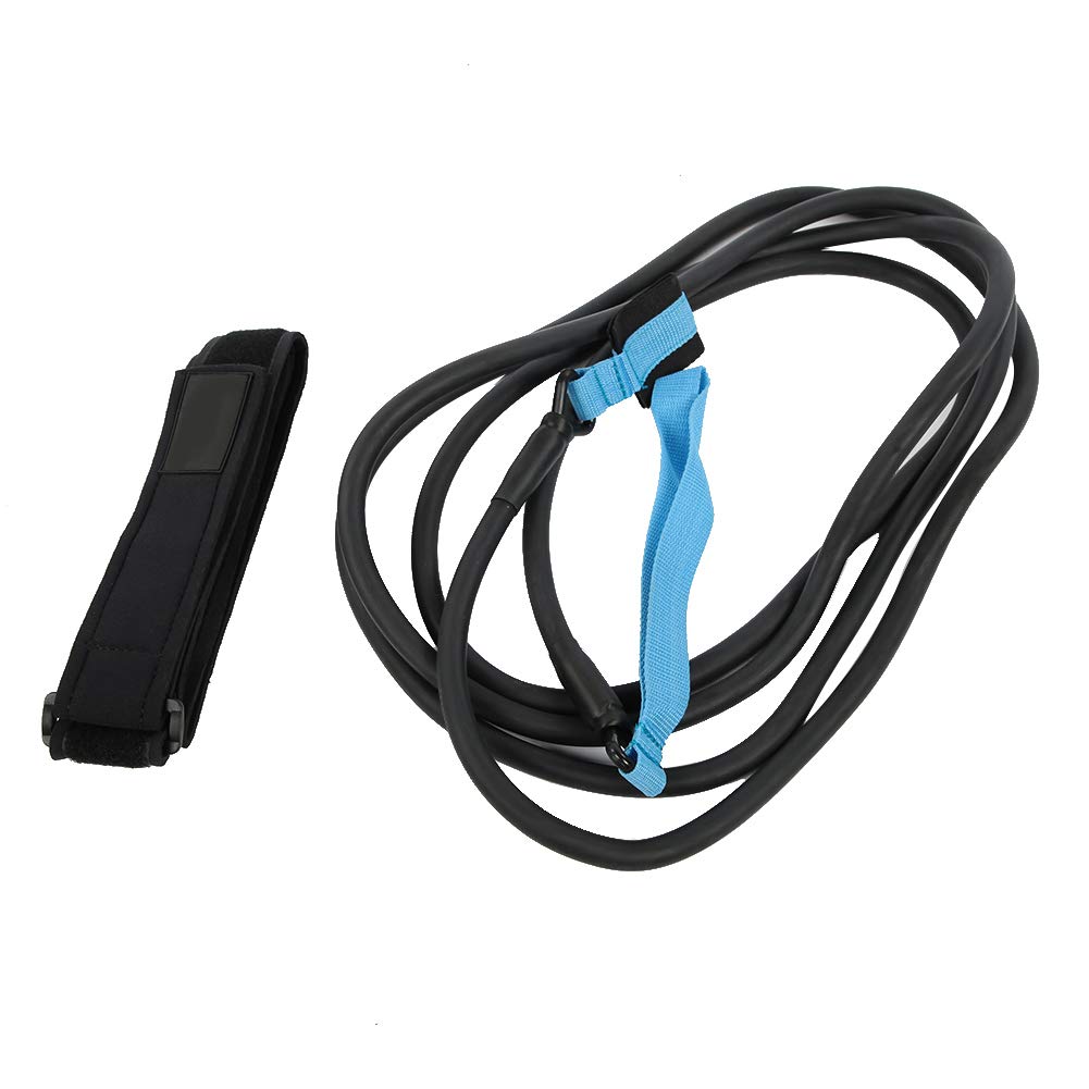 Tbest Cintura di Resistenza Al Nuoto da 4 M per Allenamento in Piscina, Cinturino per Esercizi di Nuoto, Guinzaglio con Lattice Ad Alta elasticità, Accessori per il Fitness in Casa e in Palestra