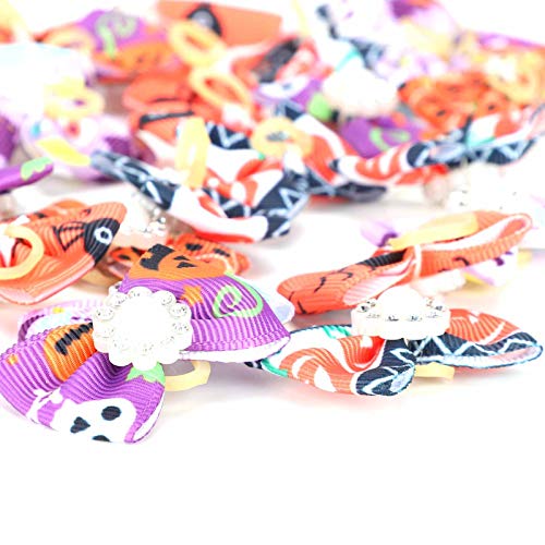 25PCS Pet Christmas Holiday Decoration | Fashionable Accessories for Cats/ Dogs | Sturdy Rubber Strap | 5 Styles Festive Ornaments-4