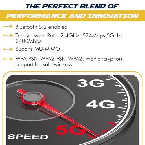 Module WiFi 6 AX1650x M.2 pour PC Windows 10+ et Linux Intel AMD - 6