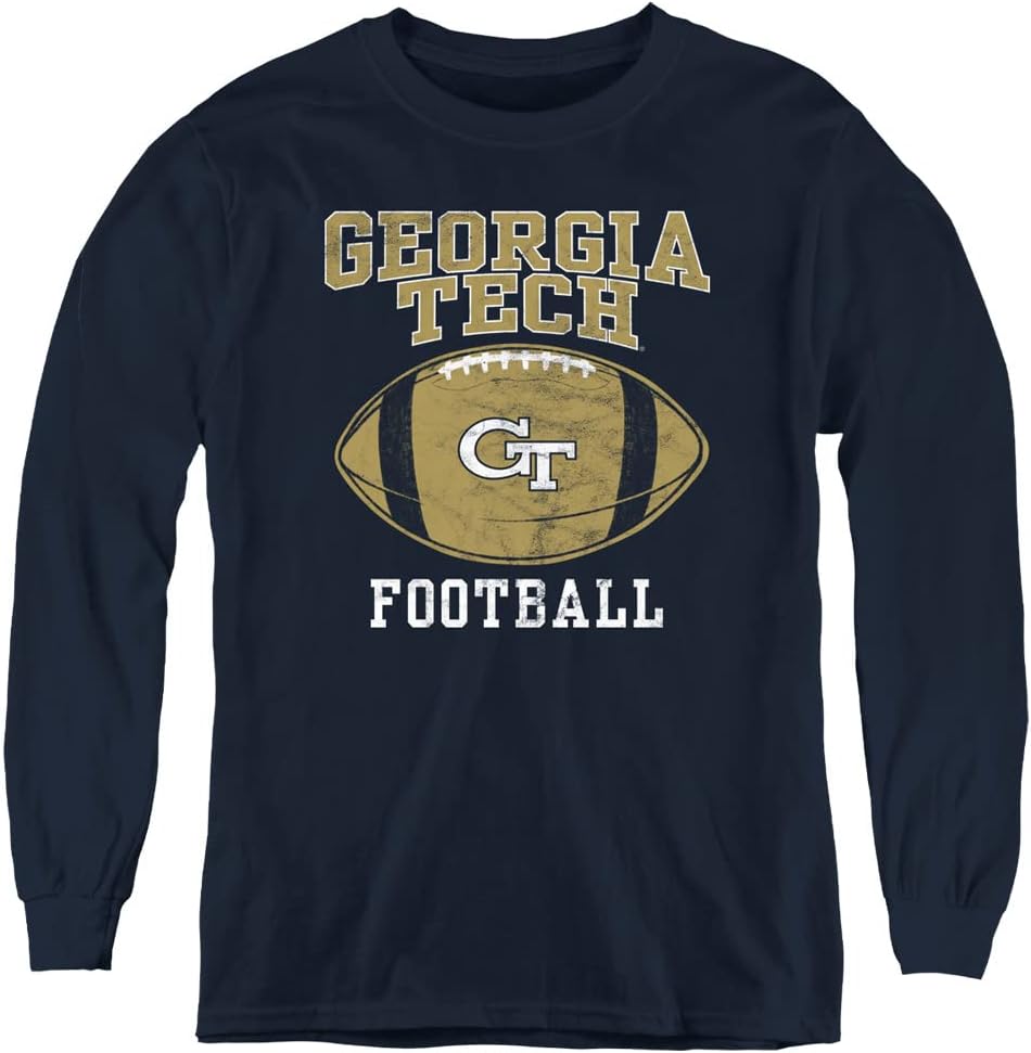 Georgia Tech Official Football Ball Youth Long Sleeve T Shirt