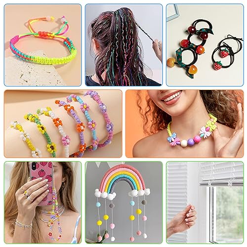 Fiveizero WHITE ELASTIC BRACELET STRING 1MM 2 Rolls Fiveizero White Elastic Bracelet String Total 330 Feet,1Mm,1.2Mm,1.5Mm Elastic Cord thumb #5