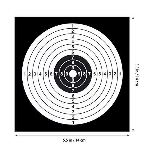 LIOOBO 100 peças de papel de tiro alvo flecha arco contato alvo treinamento papel alvo papel papel a