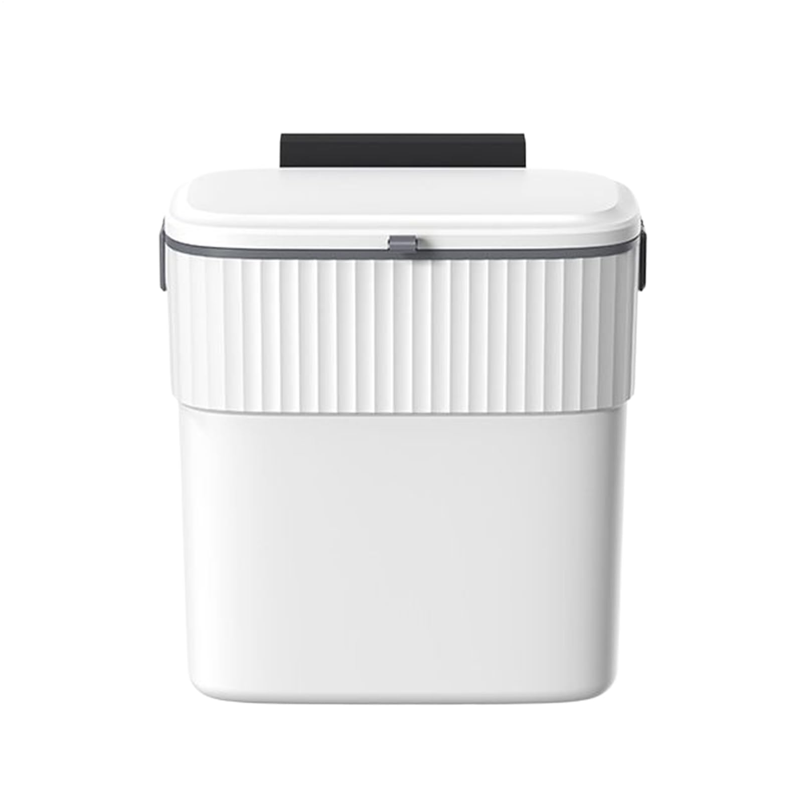 Cubo de basura con tapa para cuarto de baño y dormitorio pequeño 8