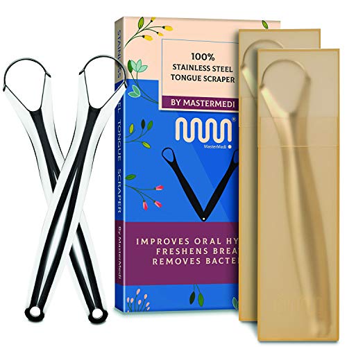 100 Stainless Steel Tongue Scraper 4 Pack, Fi in Pakistan