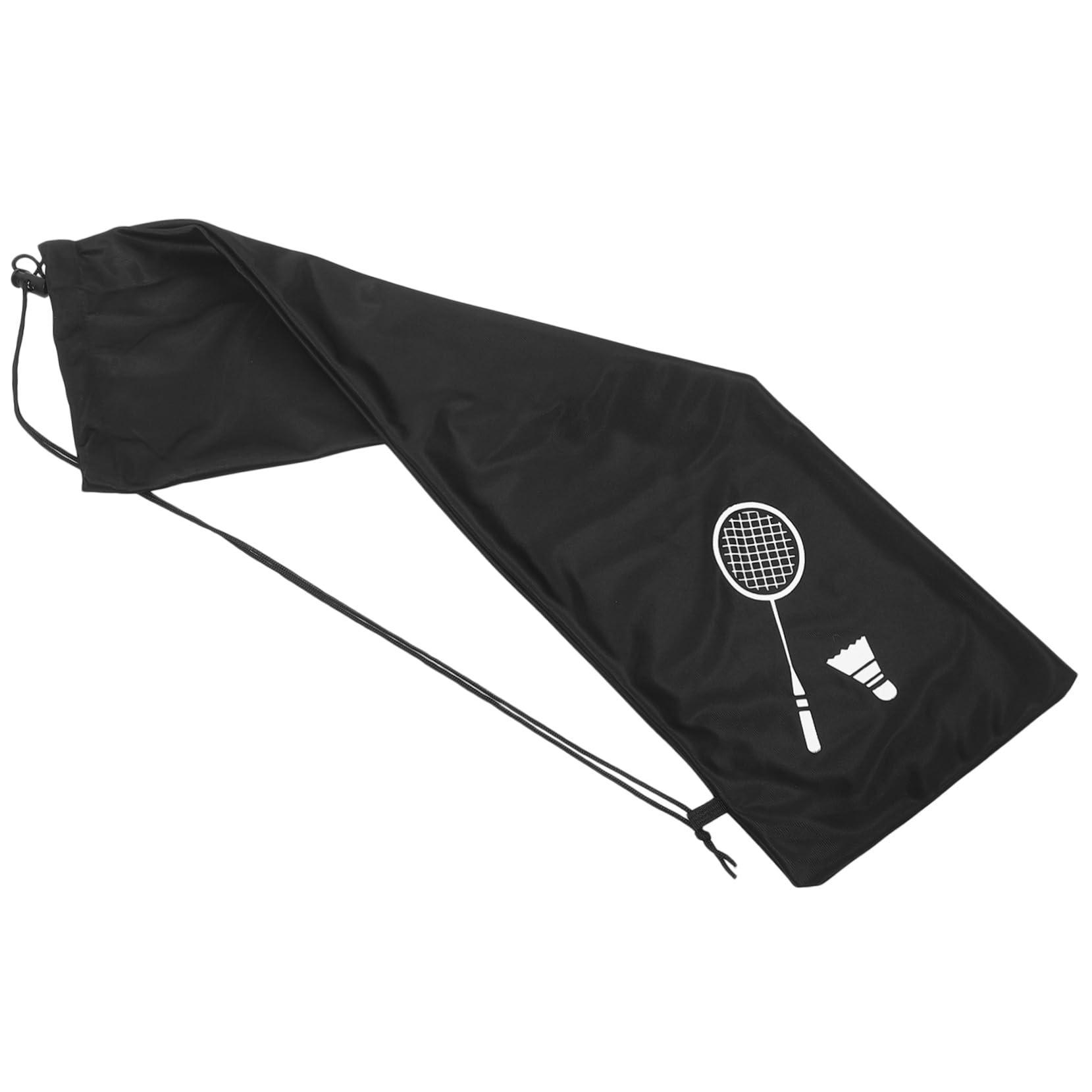 TOYANDONA Bolsa de bádminton Bolsa de Raqueta de Pelusa Bolsa de Raqueta portátil Volantes de bádminton Deportes Accesorios de bádminton Bolsa de Raqueta al Aire Franela Gruesa Negro