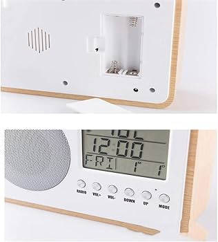 Amazon.co.jp: ラジオ目覚まし時計デジタルラジオ時計、多機能