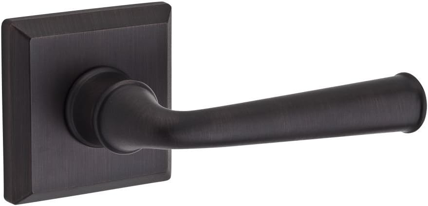 Baldwin PVFEDTSR150 Reserve Privacy Federal with Traditional Square Rose in Satin Nickel Finish