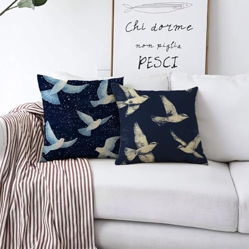 Coussins exterieures imperméable 55x55 lin housse de coussin - 4