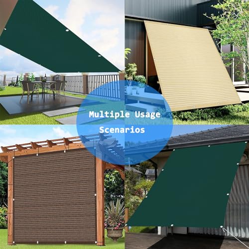 Abri de jardin imperméable 2,7x6,5m bâche marron résistante aux intempéries - 7