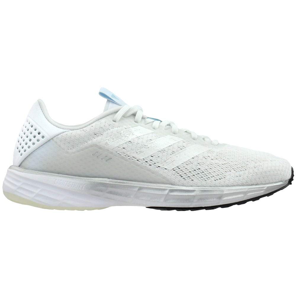 adidas Men's SL20 Summer Ready Running Shoe, White/White/Sky Tint, 10.5 M US