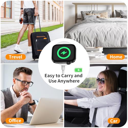 6.6FT USB-C Magnetic Charger for Apple Watch with 20W Power Adapter - image 6