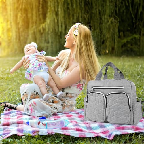 Sac à langer multifonctions grand format étanche pour les accessoires de bébé