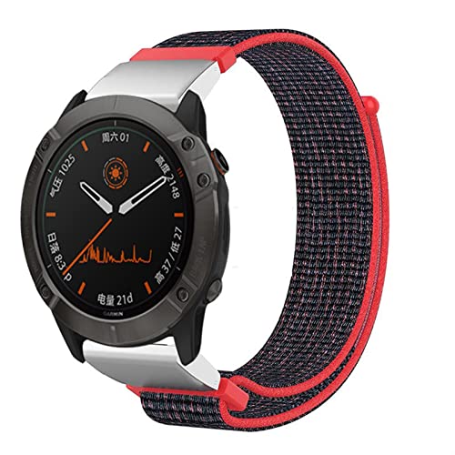 Bracelet montre nylon 26mm libération rapide compatible Garmin Fenix 5X - 4