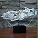 SUPERIORVZND Racing Car Shapes 3D Night Light Remote Control Power Touch Table Desk Optical Illusion Lamps 16 Color Changing Lights Home Decoration Xmas Birthday Gift