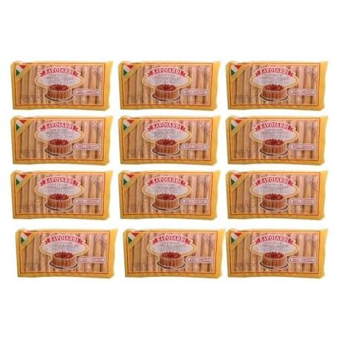 Lady Fingers for Tiramisu, 12 Pack, 200g (7 OZ) Each, Shelf Stable Bulk Savoiardi Case, Ladyfingers Cookies for Tiramisu, Ideal for Bakeries and Food Service Made in Italy - Bell'Amore Cover