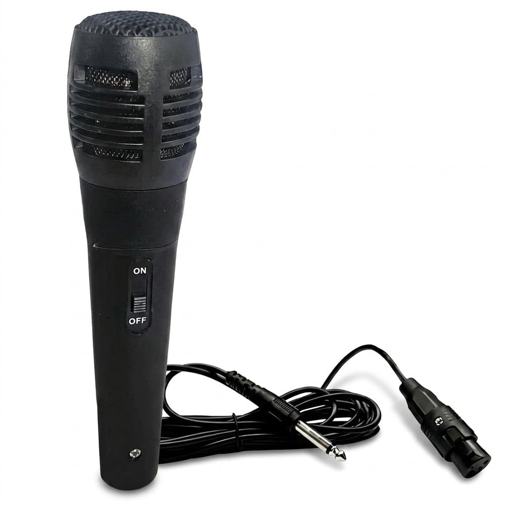 Drumstone (10 Years Assured Warranty Wired Dynamic Cardioid Vocal Microphone with Clear Sound, Handheld Microphone for Karaoke, Studio Recording, Podcast, Stage Performances and Event Use-image-21