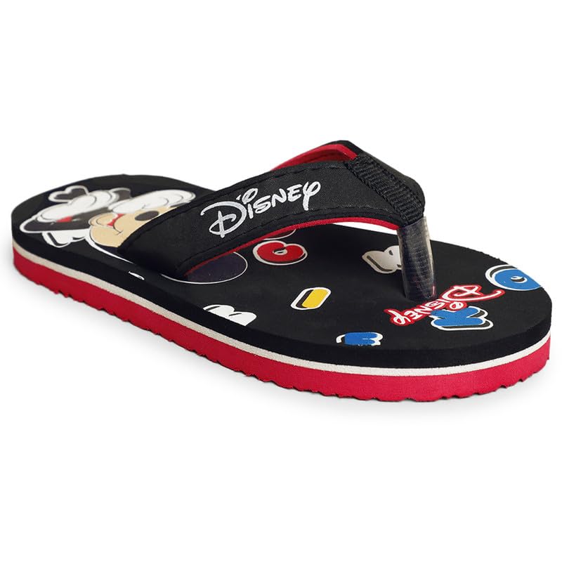 Kidsville Kids Boys Mickey & Friends Printed Black Flipflops (B0CKBXSQ38) Amazon Price History, Amazon Price Tracker