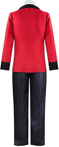 Miniatura 2 de Disfraz de cosplay para hombre, uniforme escolar japonés, abrigo rojo, pantalones, conjunto de Halloween, carnaval, fiesta