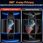 2 Pack pour Samsung Galaxy S22 Galaxy ultra/samsung S23 Ultra 6.8 de pouce 360° Protection de la vie privée Protecteur d'écran Matte, Anti-Glare, Support Fingerprint Déverrouillage, Horizontal et Vertical Tout autour Protector d' écran Anti-Spy
